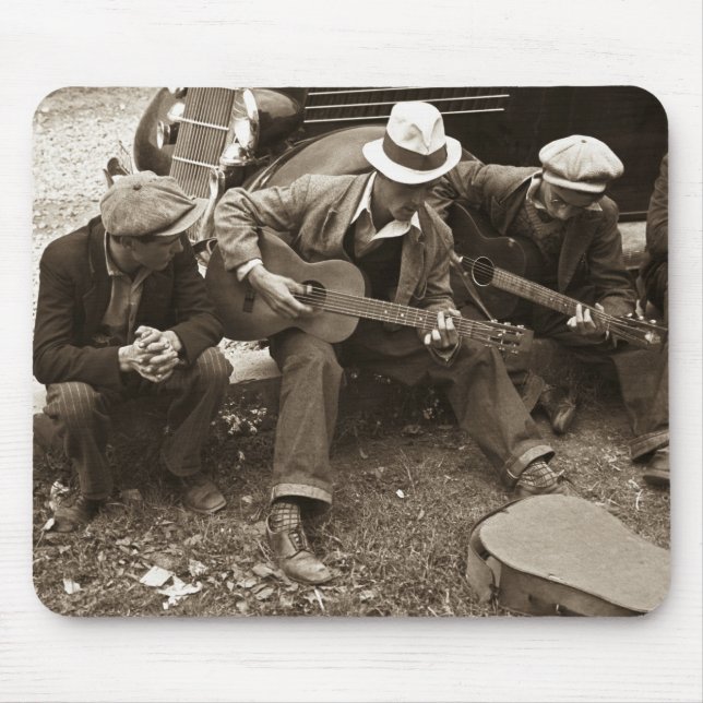 Mousepad Músicos da rua, Maynardville, Tennessee, 1935 (Frente)
