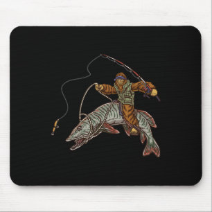 Mousepad Muskie Fisheries Tiger Musky Hunting Bigfoot Pesca