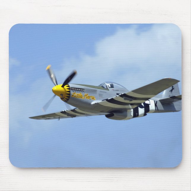 Mousepad Mustang norte-americano de P-51D, cavalo pequeno (Frente)