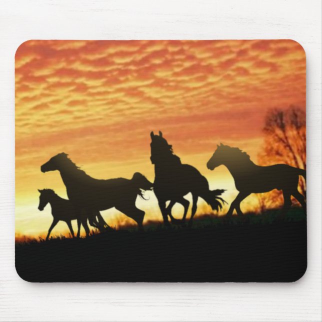 Mousepad Mustang selvagens (Frente)