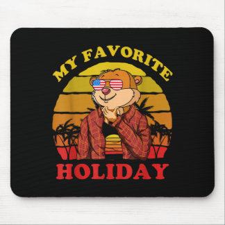 Mousepad My Favorite Holiday Ground Hog Sunset Gift Groundh