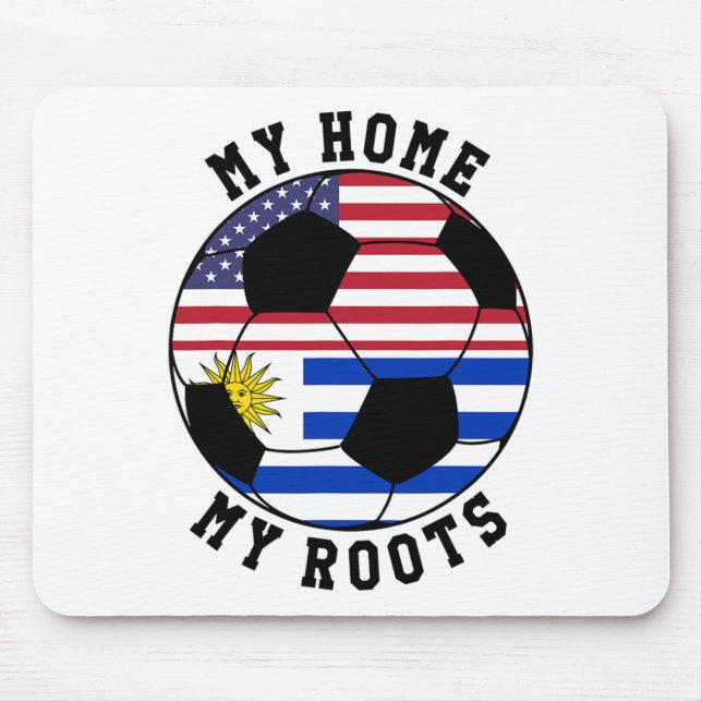 Mousepad My Home My Roots Uruguay Flag Soccer  (Frente)