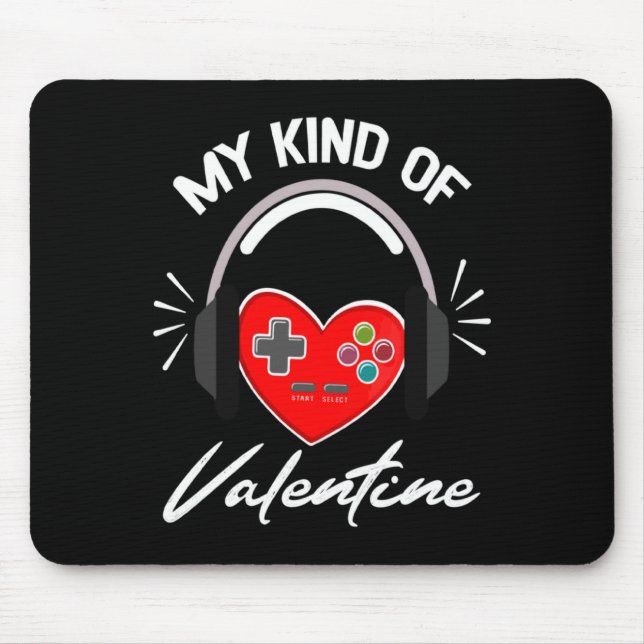Mousepad My Kind Valentine Gamer Valentines Day Gaming Boy  (Frente)
