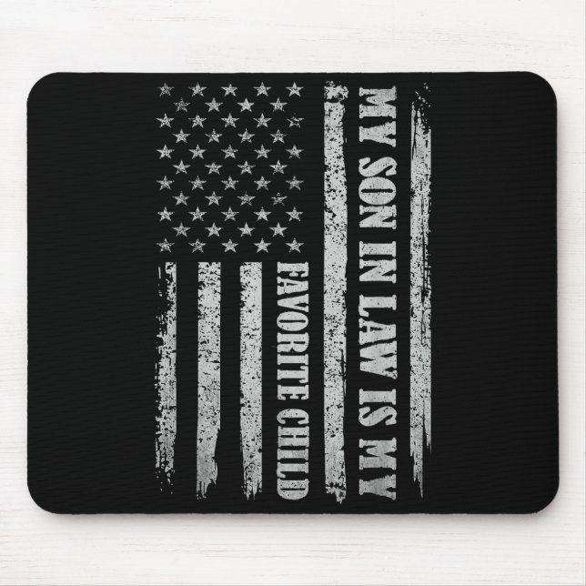 Mousepad My Son In Law Is My Favorite Child Fathers Day Usa (Frente)