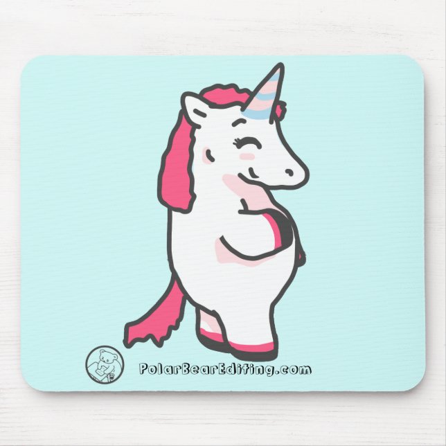 Mousepad Myrtle o unicórnio (Frente)