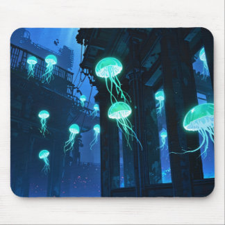 Mousepad 🌊 🐙 Mystic Jellyfish - Atlantis Profundidades Mo