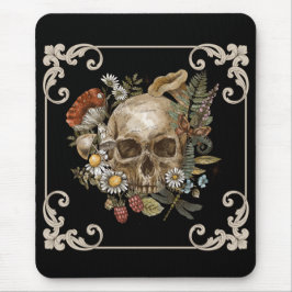 Mousepad Mystic Skull Vintage Black