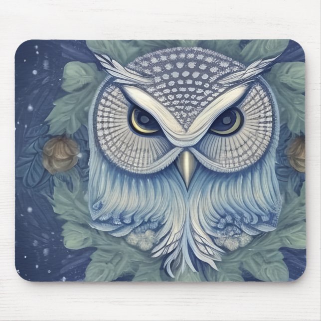 Mousepad Mystical Fantasy Forest Owl (Frente)