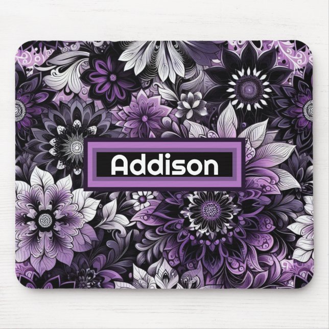 Mousepad Mystical Purple Blooms (Frente)