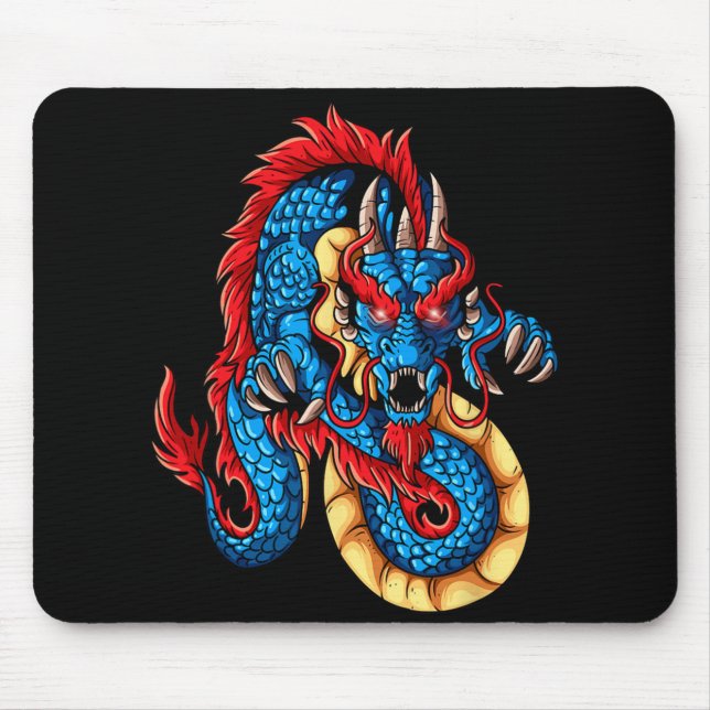 Mousepad Mythical Creatures China New Year Chinese New Year (Frente)