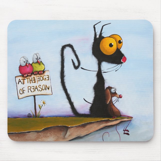 Mousepad Na borda da razão (Frente)