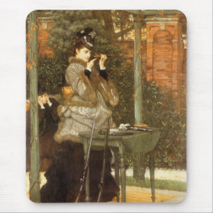 Mousepad Na escala de rifle por James Tissot, arte do