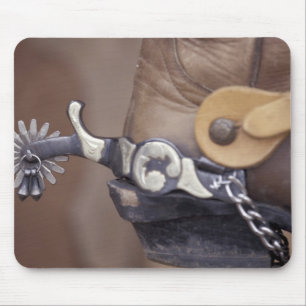 Mousepad NA, EUA, Texas, Lubbock Bota e espora de cowboy