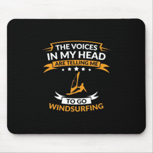 Mousepad Na Minha Cabeça Eu Quero Ir Para O Windsurfing