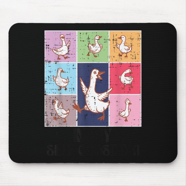 Mousepad Na Minha Época Bobo De Ganso, Retro Meme Animal Wo (Frente)