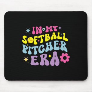 Mousepad Na Minha Era de Arremessadora de Softball Garotas