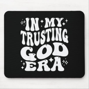 Mousepad Na Minha Era de Confiar em Deus, Religioso, Fé Cri