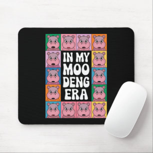 Mousepad Na Minha Era Moo Deng Amante do Hipopótamo Moo Den