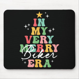 Mousepad Na minha Feliz, Biker Era, Retrô De Natal