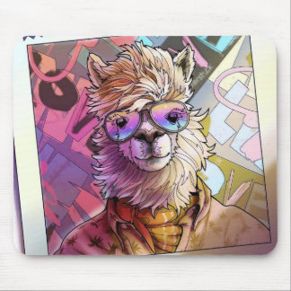 Mousepad Na moda Alpaca