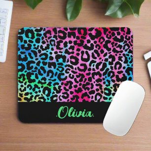 Mousepad Na moda Colorida Textura Neon Feminina
