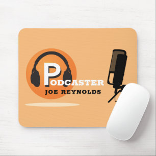 Mousepad Na moda Design, Podcaster, Podcast