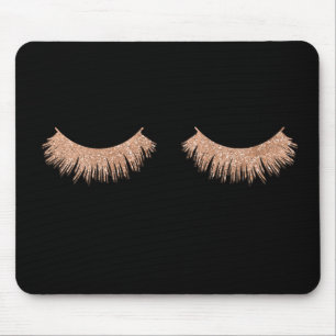Mousepad Na moda do preto do maquilhador das pestanas