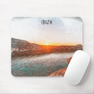 Mousepad Na moda Ibiza Espanha Sunset