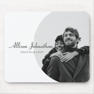 Mousepad Na moda Modern Custom Photo Black White