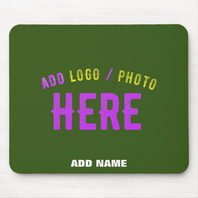 MOUSEPAD NA MODA MODERNA FLORESTA PERSONALIZADA VERDE MARCA (Frente)