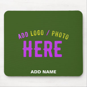 MOUSEPAD NA MODA MODERNA FLORESTA PERSONALIZADA VERDE MARCA