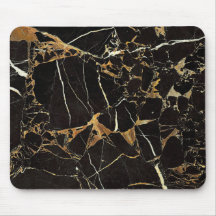 Na moda Preto e Dourado Mouse Marble