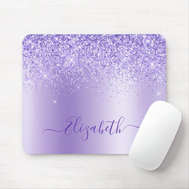 Mousepad Na moda Roxo Elegante Moderno (Com mouse)