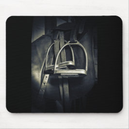 Mousepad Na moda Silver Stirrups em Inglês Riding Saddle