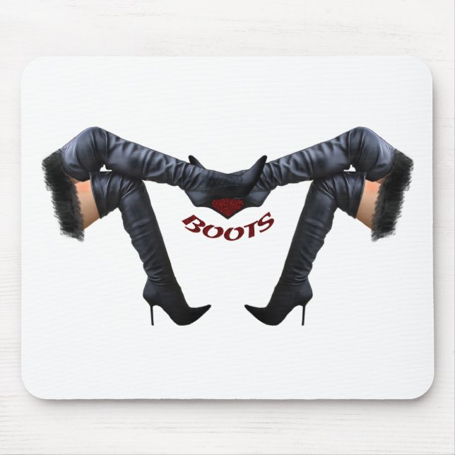 Mousepad Na moda Stiletto Boot Art (Frente)