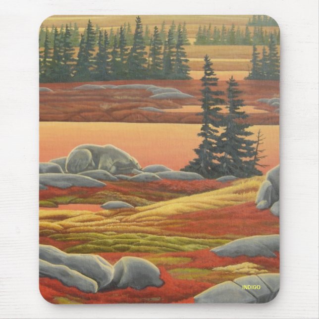 Mousepad Na moda Wildlife Mousepad do Urso Polar (Frente)