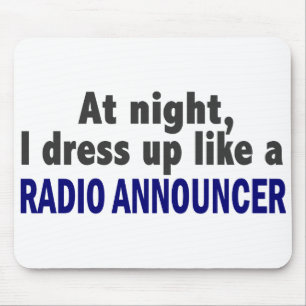 Mousepad Na noite eu visto-me acima como um anunciador de