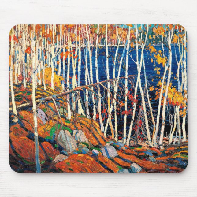 Mousepad Na Northland, belas artes por Tom Thomson, (Frente)