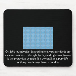 Mousepad Na viagem da vida a fé é nutrição, virtuoso.