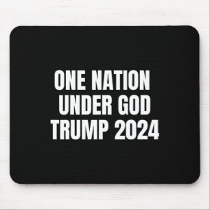 Mousepad Nação Sob Deus Trump 2024 Deus Bandeira Americana 