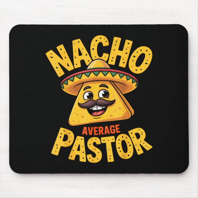Mousepad Nacho Average Pastor Funny Christian  (Frente)
