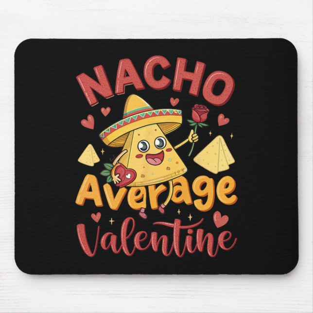 Mousepad Nacho Casal Mexicano Médio Cute Valent (Frente)