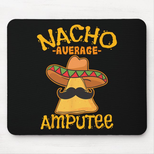 Mousepad Nacho Média Amputeo Mexicano Cinco de Amputeação (Frente)