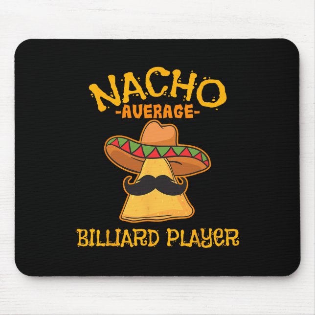 Mousepad Nacho Média Billiard Player Cinco De Mayo Mexica (Frente)