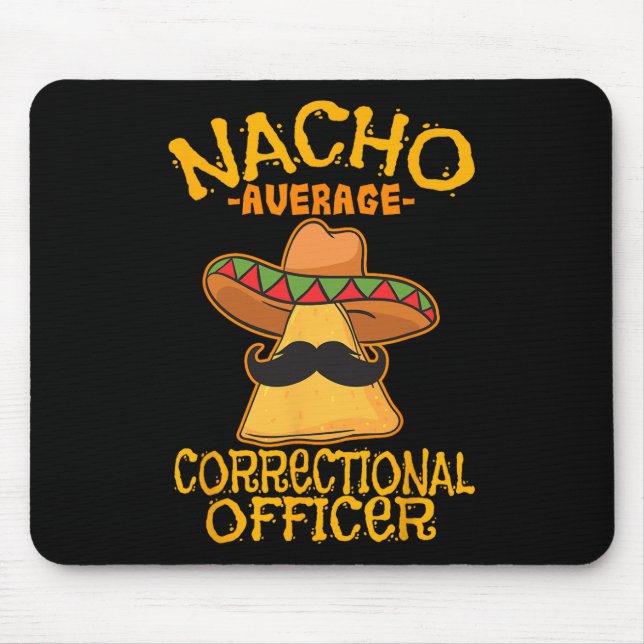 Mousepad Nacho Média Corretor Prisão Cinco De (Frente)