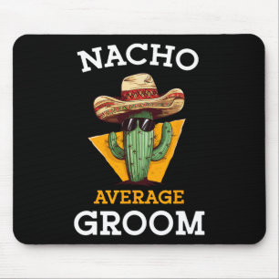 Mousepad Nacho Média de Casamento de Groom Divertido Futuro