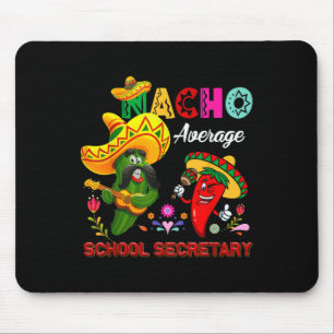 Mousepad Nacho Média Secretária da Escola Funny Cactus Chil