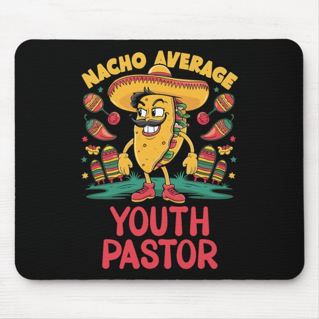 Mousepad Nacho Médio Pastor Cinco De Mayo Mexicano F (Frente)