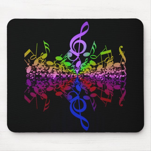 Mousepad Nada, Mas Treble-Rainbow-Mouse Pad (Frente)