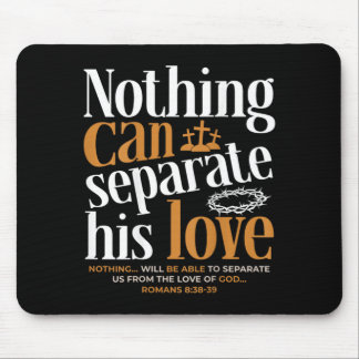 Mousepad Nada Pode Separar o Amor Romanos 8_38-39 Cristão